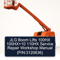 JLG Boom Lifts 100HX 10 110HX (p/n:3120636) Service Repair Workshop Manual PDF