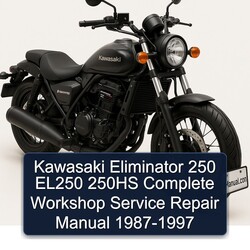 1987-1997 Kawasaki Eliminator 250 EL250 250HS Service Repair Workshop Manual PDF