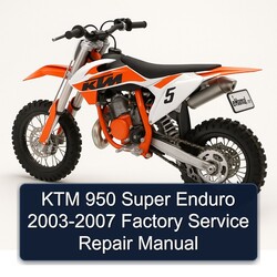 2003-2007 KTM 950 Super Enduro Service Repair Workshop Manual PDF