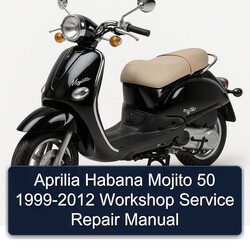 1999-2012 Aprilia Habana Mojito 50 Service Repair Workshop Manual PDF