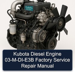 Kubota Diesel Engine 03-M-DI-E3B Factory Manual de servicio y reparación