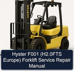 Hyster F001 (h2.0fts Europe) Forklift Service Repair Workshop Manual PDF