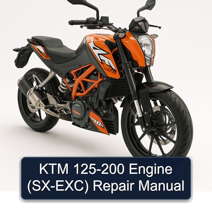 KTM 125 200 Engine (SX-EXC) Service Repair Workshop Manual PDF