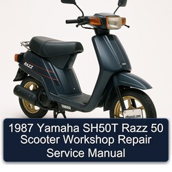1987 Yamaha Razz SH50T 50 Scooter Service Repair Workshop Manual PDF