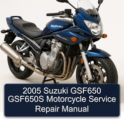 2005 Suzuki GSF650 GSF650S Motorcycle Service Repair Manual 