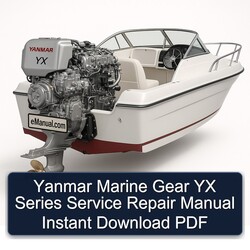 Yanmar Marine Gear YX Series Service Repair Workshop Manual PDF
