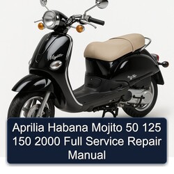 2000 Aprilia Habana Mojito 50 125 150 Service Repair Workshop Manual PDF