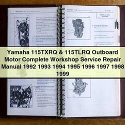 1992-1999 Yamaha 115TXRQ 115TLRQ Outboard Motor Service Repair Workshop Manual PDF