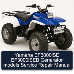 Yamaha EF3000ISE EF3000ISEB Generator Models Service Repair Workshop Manual PDF