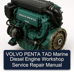 Volvo Penta TAD Marine Diesel Engine Service Repair Workshop Manual PDF