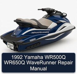 1992 Yamaha WR500Q WR650Q Waverunner Service Repair Workshop Manual PDF