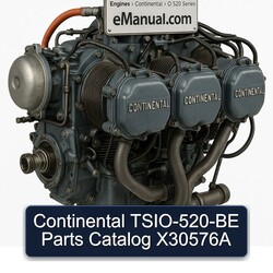 Continental O 520 Series Tsio-520-be X30576A Parts Catalog PDF