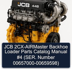 JCB 2cx-airmaster Backhoe Loader 4 (ser. Number 00657000-00659598) Parts Catalog PDF
