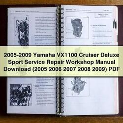2005-2009 Yamaha VX1100 Cruiser Deluxe Sport Service Repair Workshop Manual PDF