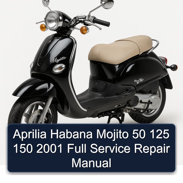 2001 Aprilia Habana Mojito 50 125 150 Service Repair Workshop Manual PDF
