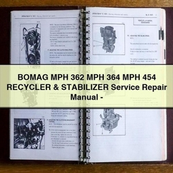 Bomag MPH 362 364 454 Recycler Stabilizer Service Repair Workshop Manual PDF