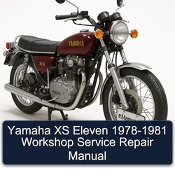 1978-1981 Yamaha XS Models Eleven Service Repair Workshop Manual PDF