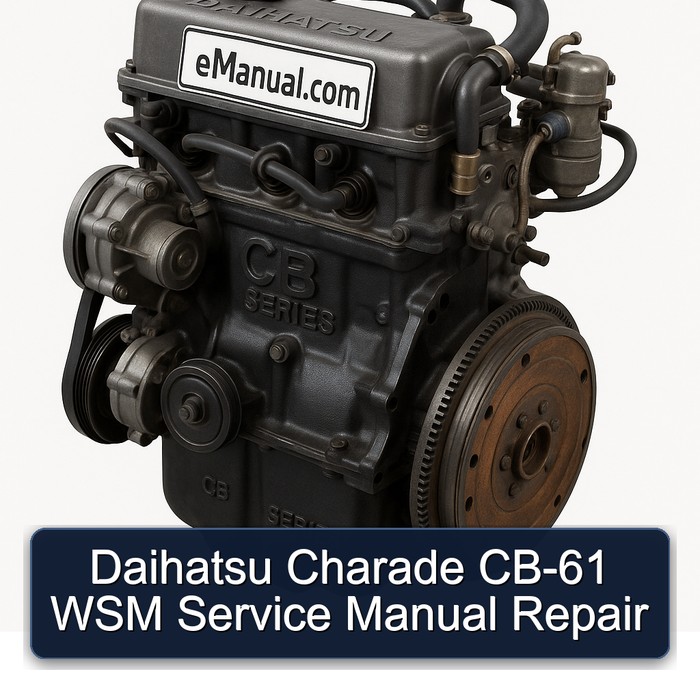 Daihatsu CB Series Charade CB-61 WSM Service Repair Workshop Manual PDF