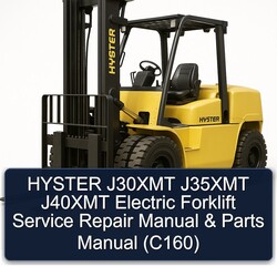Hyster J30XMT J35XMT J40XMT Electric Forklift Parts (C160) Catalog PDF