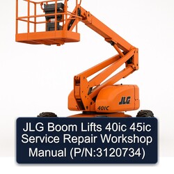 JLG Boom Lifts 40IC 45IC (p/n:3120734) Service Repair Workshop Manual PDF