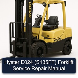 Hyster E024 (S135FT) Forklift Service Repair Workshop Manual PDF