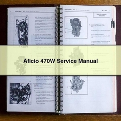 Aficio 470W Service Repair Workshop Manual PDF