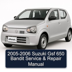 2005-2006 Suzuki A Models Gsf 650 Bandit Service Repair Workshop Manual PDF