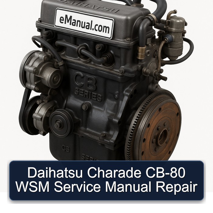 Daihatsu CB Series Charade CB-80 WSM Service Repair Workshop Manual PDF