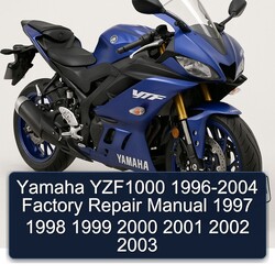 1996-2004 Yamaha YZF Models YZF1000 Service Repair Workshop Manual PDF