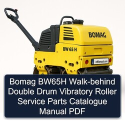 Bomag BW65H Walk-behind Double Drum Vibratory Roller Parts Catalog PDF