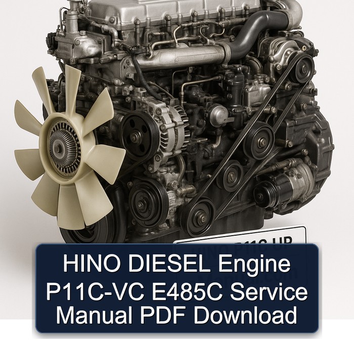 Hino P11C UP Diesel Engine P11C-VC E485C Service Repair Workshop Manual PDF