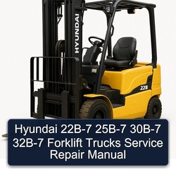 Hyundai 22B-7 25B-7 30B-7 32B-7 Forklift Trucks Service Repair Workshop Manual PDF