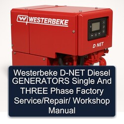Westerbeke D-NET Diesel Generators Single Three Phase / Service Repair Workshop Manual PDF