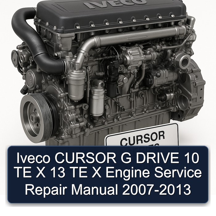 2007-2013 Iveco Cursor G Drive 10 TE X 13 Engine Service Repair Workshop Manual PDF