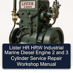 Isuzu Marine Lister HR HRW Industrial Diesel Engine 2 3 Cylinder Service Repair Workshop Manual PDF