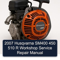2007 Husqvarna 450 SM400 510 R Service Repair Workshop Manual PDF