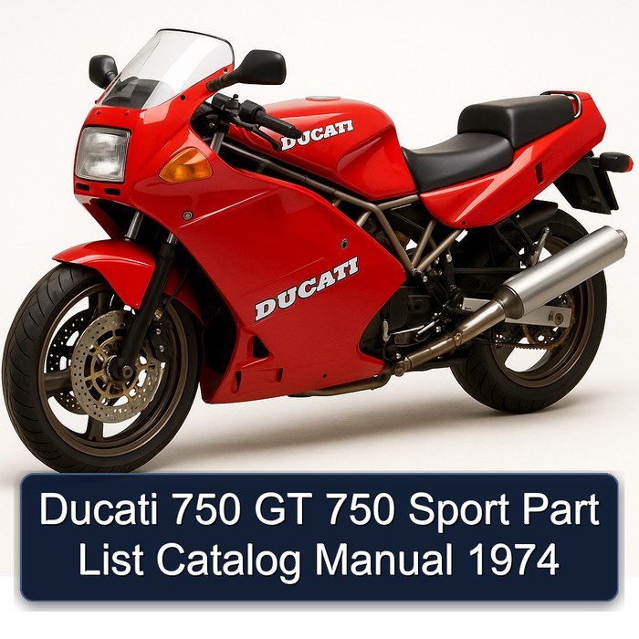 1974 Ducati 750 GT Sport Catalog Parts PDF