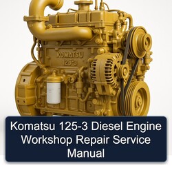 Komatsu 125 3 Diesel Engine Service Repair Workshop Manual PDF