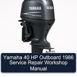 1986 Yamaha 40 HP Outboard Service Repair Workshop Manual PDF