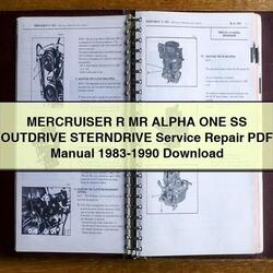 1983-1990 Mercruiser R MR Alpha ONE SS Outdrive Sterndrive Service Repair Workshop Manual PDF