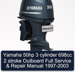 1997-2003 Yamaha 50HP 3 Cylinder 698CC 2 Stroke Outboard Service Repair Workshop Manual PDF