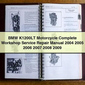 2004-2009 BMW K1200LT Motorcycle Service Repair Workshop Manual PDF