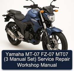 Yamaha FZ Models MT-07 FZ-07 MT07 (3 Set) Service Repair Workshop Manual PDF