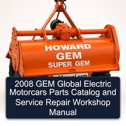 2008 GEM Global Electric Motorcars Parts Catalog PDF