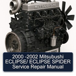 2000-2002 Mitsubishi Eclipse Mitsubushi / Spider Service Repair Workshop Manual PDF
