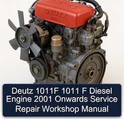 2001 Deutz 1011 F 1011F Diesel Engine Onwards Service Repair Workshop Manual PDF