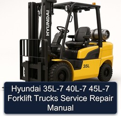 Hyundai 35L-7 40L-7 45L-7 Forklift Trucks Service Repair Workshop Manual PDF