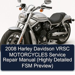 2008 Harley Davidson Vrsc Motorcycles (highly FSM Preview) Service Repair Workshop Manual PDF
