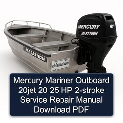 Mercury Mariner Outboard 20JET 20 25 HP 2-stroke Service Repair Workshop Manual PDF