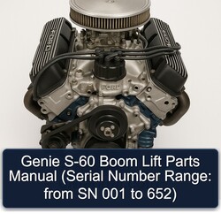 Ford 302 Genie S-60 Boom Lift Parts (serial Number Range: From SN 001 652) Catalog PDF